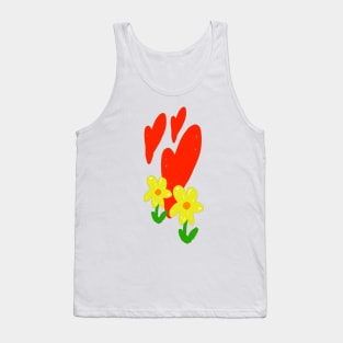 Hearts and Flowers Tank Top